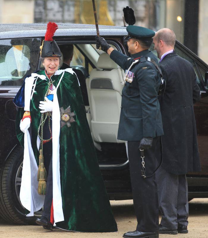 La princesa Ana, hija de Isabel II y hermana de Carlos III. 