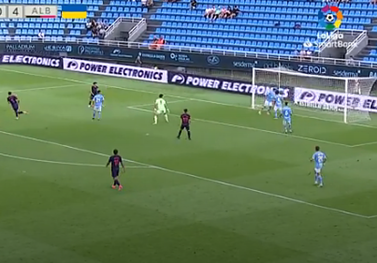 El Albacete golea al Ibiza y se afianza en la sexta plaza