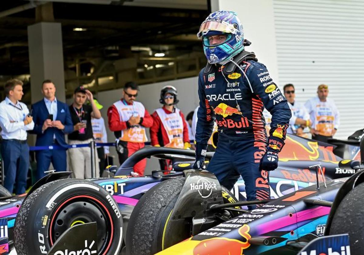 Max Verstappen, al finalizar el GP de Miami.