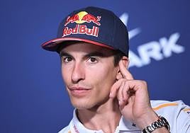 Marc Márquez, durante la rueda de prensa de presentación del GP de Francia.