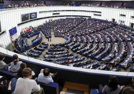 Pleno del Parlamento Europeo.