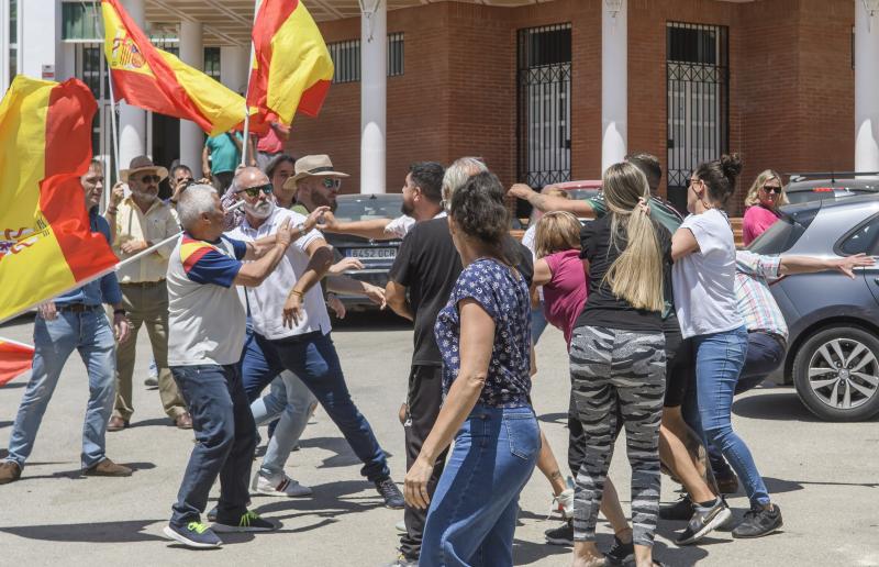 Altercados entre simpatizantes de Vox y vecinos del pueblo de Marinaleda.