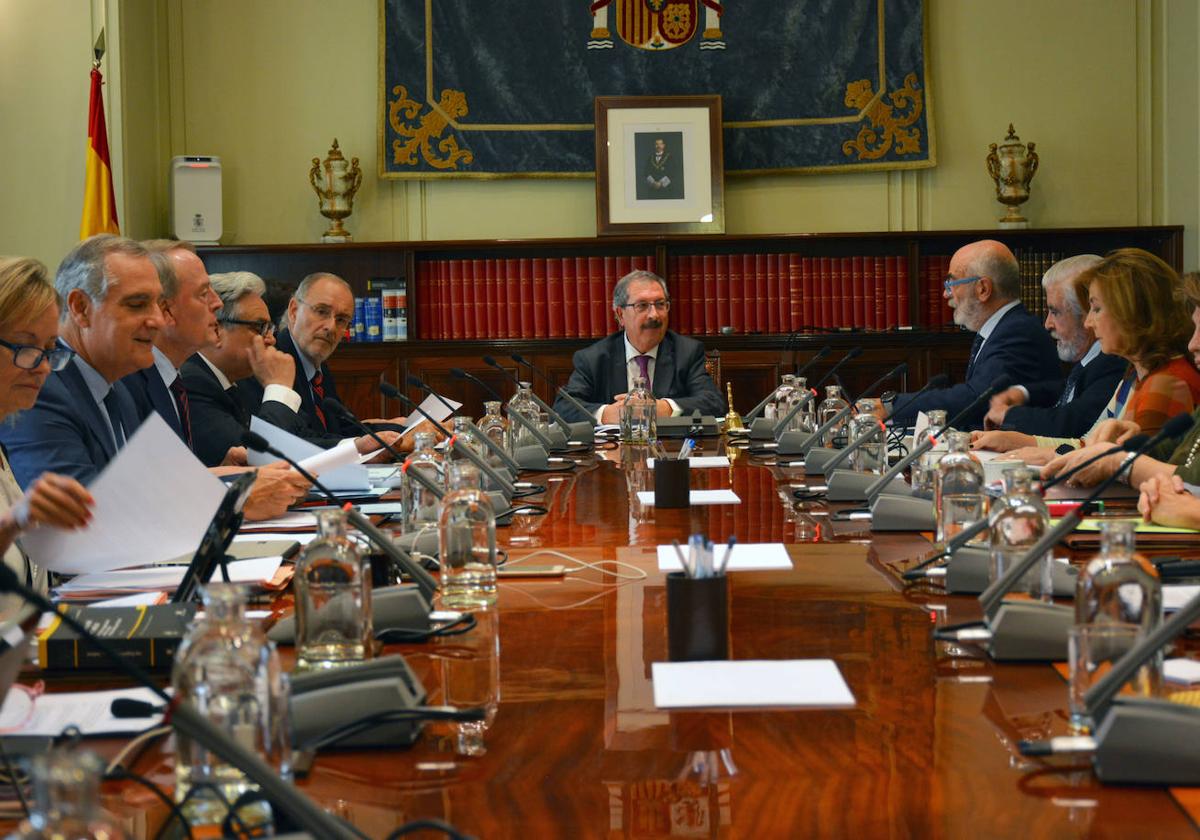 Reunión del Consejo General del Poder Judicial.