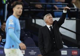 Carlo Ancelotti, durante el partido de vuelta de semifinales de la Champions.