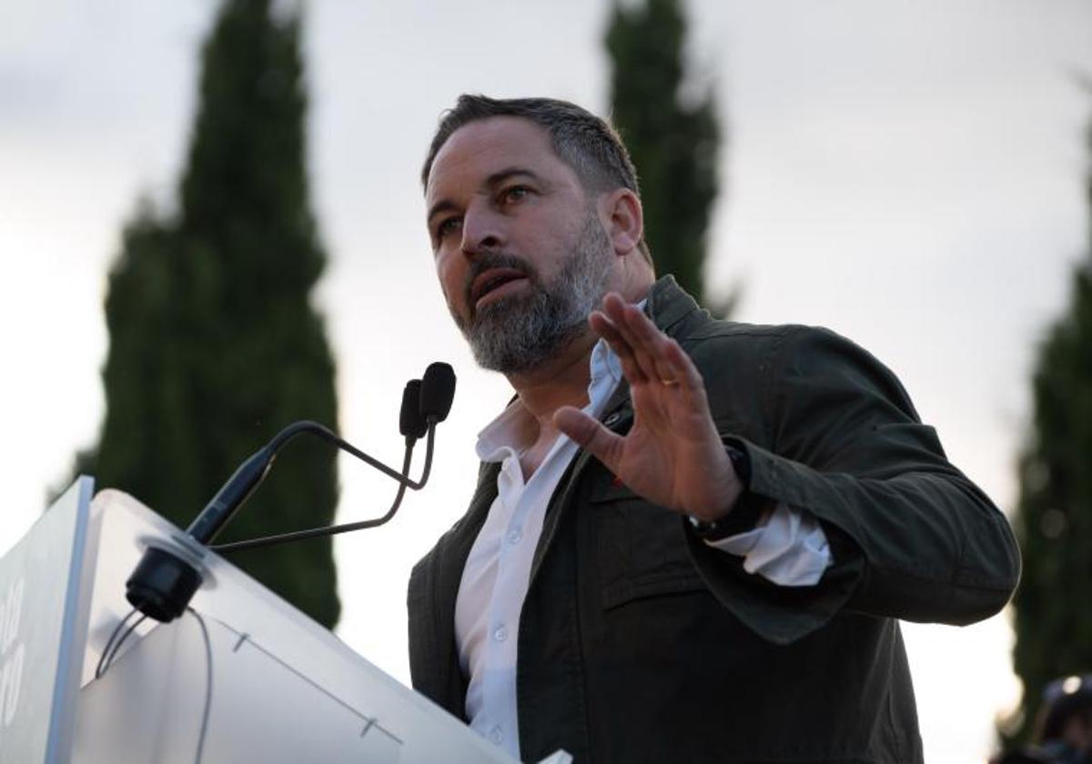 El presidente de Vox, Santiago Abascal