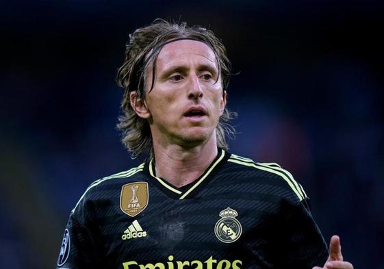 Luka Modric, durante el partido ante el City en el Etihad.