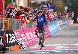 Einer Rubio da la victoria a Movistar en Crans Montana