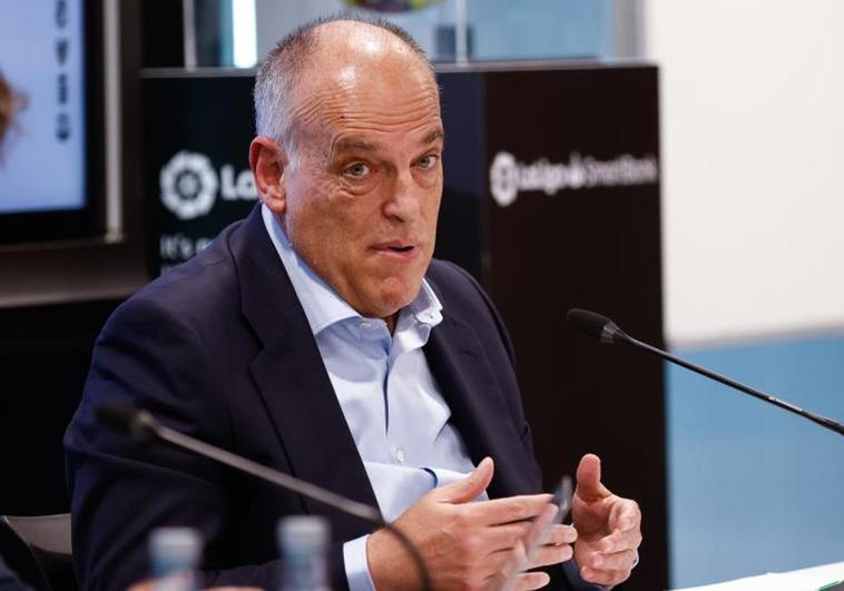 Tebas reclama un cambio urgente de la ley: «Con competencias, en seis meses acabamos con el racismo»