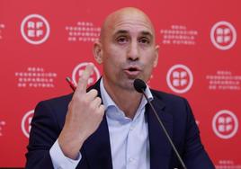 Luis Rubiales, presidente de la FEF.