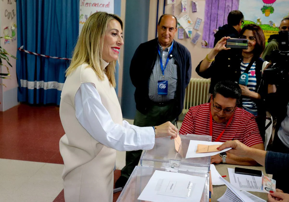 La candidata del PP en Extremadura, María Guardiola.