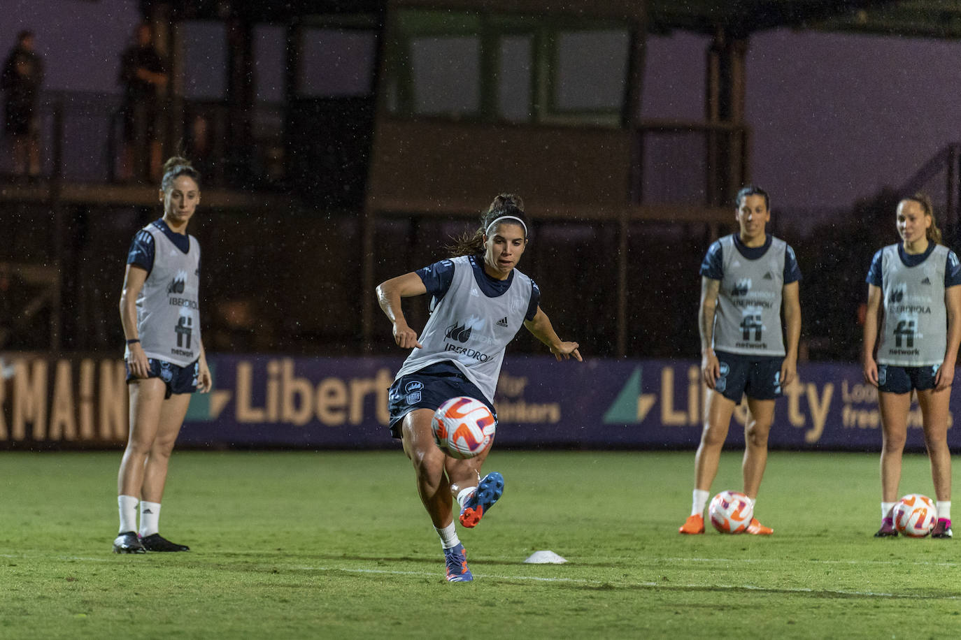 Entrenamiento de la selección española, durante la celebración de la Copa de Naciones en Australia