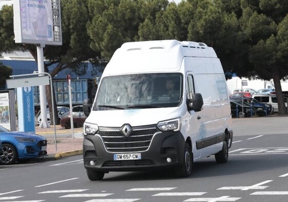 Renault Master Van H2-TECH durante su recorrido por Madrid