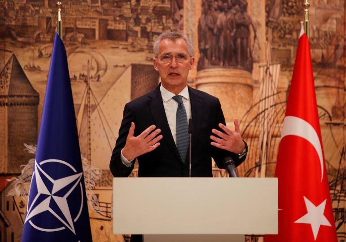 Stoltenberg, durante la rueda de prensa que ofreció en Turquía.