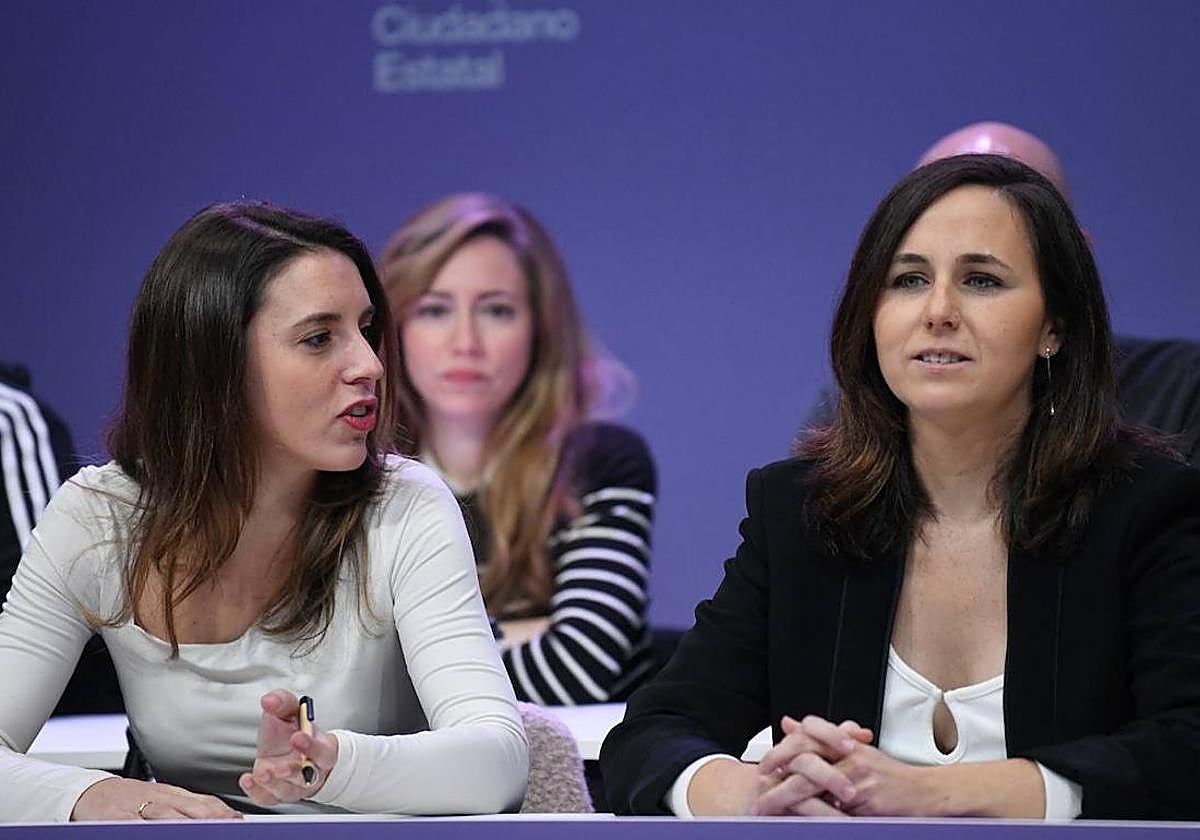 Irene Monero e Ione Belarra.