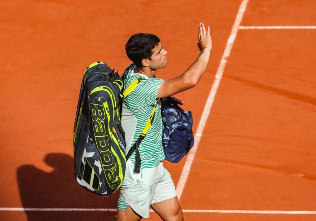 Carlos Alcaraz, tras su KO en semifinales de Roland Garros.