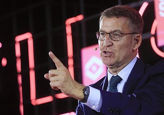 El presidente del PP, Alberto Núñez Feijóo.