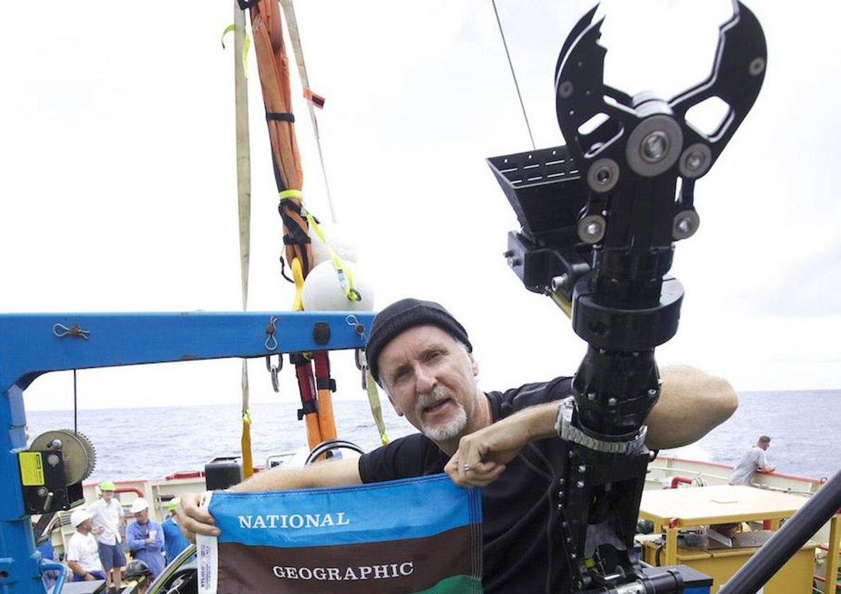 James Cameron, en uno de sus viajes de exploración de las profundidades.