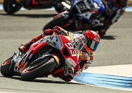 Marc Márquez, durante la jornada de entrenamientos libres en Assen.