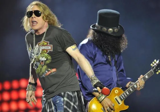 Guns N' Roses, en un concierto.