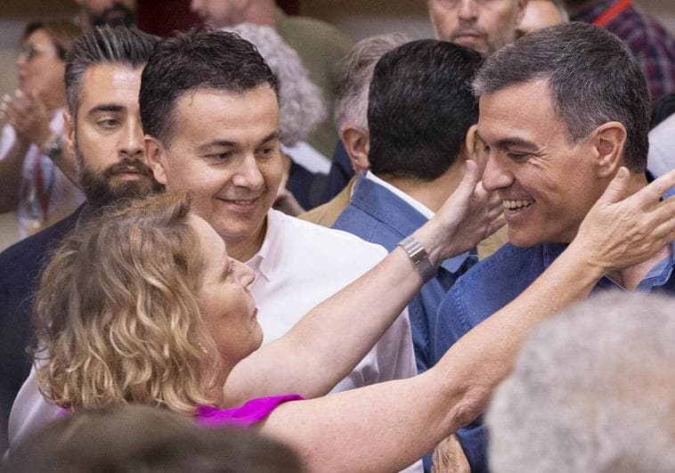 El líder del PSOE y presidente del Gobierno, Pedro Sánchez, durante un acto de partido en Tenerife.