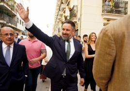 Santiago Abascal, a su llegada a la sesión constitutiva de la XI Legislatura de las Cortes Valencianas