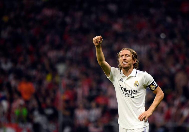 Luka Modric, durante un partido de la última temporada.