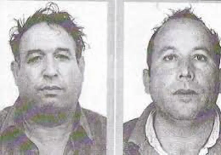 A la izquierda, imagen retrospectiva del violador múltiple Antonio García Carbonell; a la derecha, el ciudadano marroquí Ahmed Tommouhi, que ha pasado quince años en la cárcel al ser confundido con Carbonell.