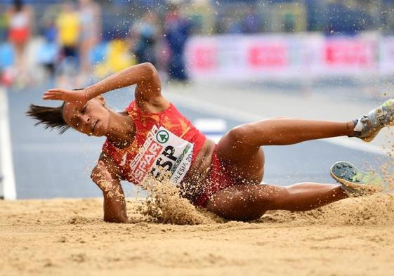 Ana Peleteiro, durante los recientes Juegos Europeos disputados en Cracovia.