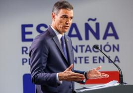 El presidente del gobierno de España, Pedro Sánchez, este viernes en Bruselas, en el segundo día del Consejo Europeo en Bruselas, Bélgica.