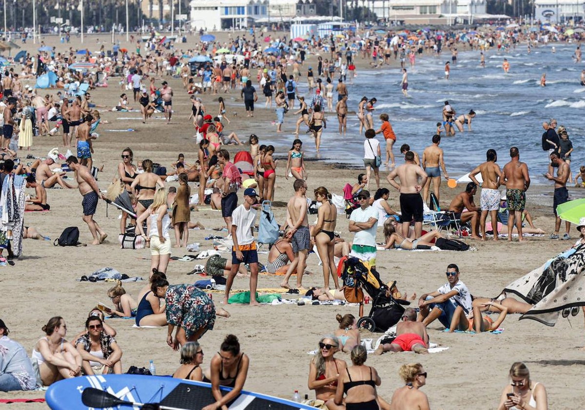 Playa en verano.