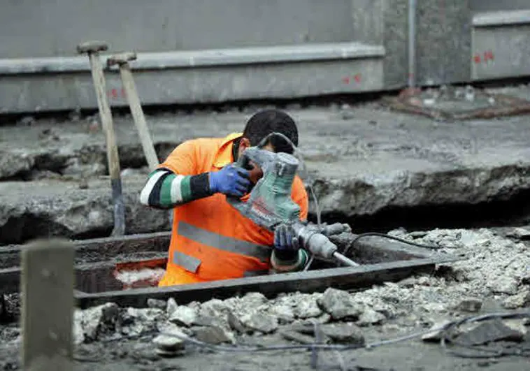 Un trabajador de la construcción.