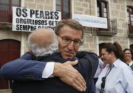 Feijóo visita su pueblo natal, Os Peares (Ourense).