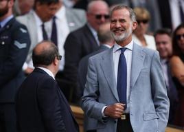 Felipe VI, en Wimbledon.