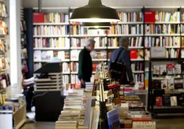 Vista de una librería.