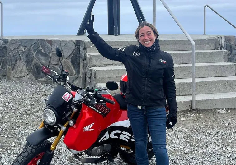 La primera mujer española en dar la vuelta al mundo en moto