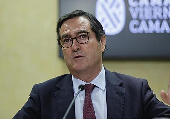 El presidente de la CEOE, Antonio Garamendi.