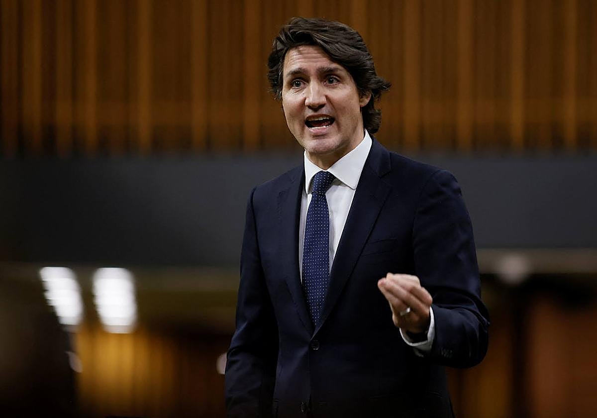 El primer ministro de Canadá, Justin Trudeau, en el Parlamento de Ottawa.