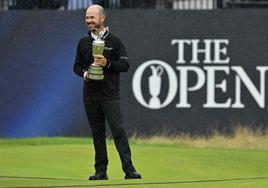 El estadounidense Brian Harman, ganador del British Open.