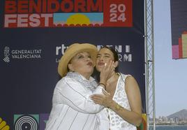 Massiel y Blanca Paloma, durante la presentación del nuevo Benidorm Fest.