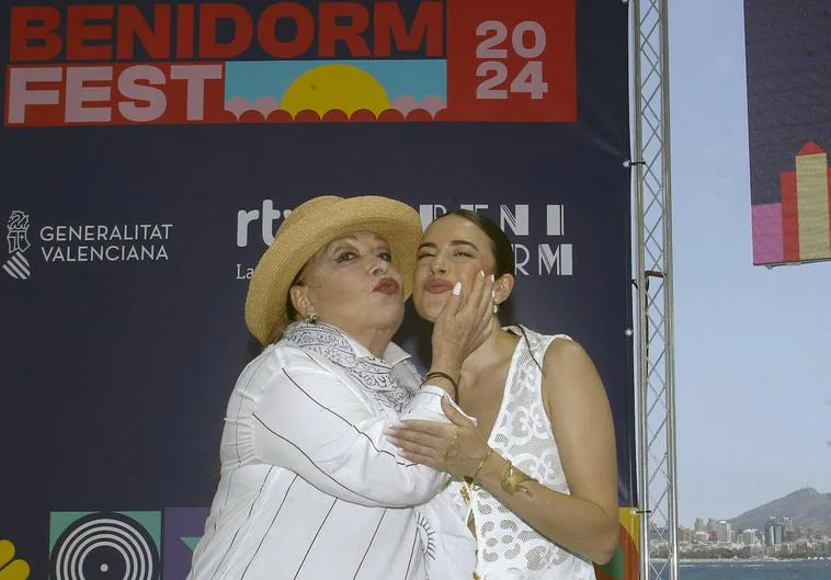 Massiel y Blanca Paloma, durante la presentación del nuevo Benidorm Fest.