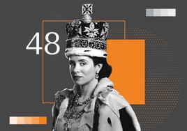 Claire Foy como Isabel II.