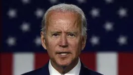 Joe Biden, durante un discurso poco después de lograr la presidencia.