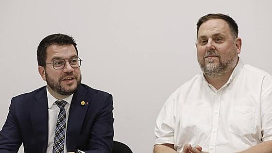 Mas se alinea con Junqueras y Aragonès para presionar a Junts con el frente común