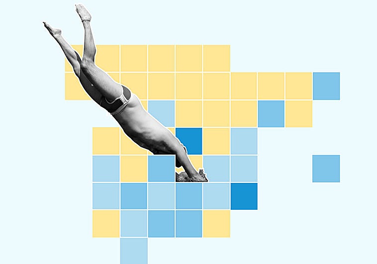 Llenar una piscina por cada 37 habitantes: para darse un chapuzón hay que ir al sur