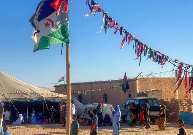 Un campamento de refugiados saharauis en Tinduf (Argelia).