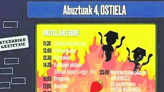 Jóvenes radicales convocan un día contra la Guardia Civil en Etxarri