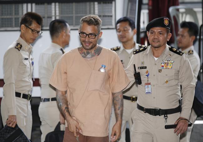 Artur Segarra a su llegada a la Corte de Tailandia.