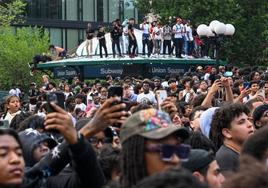 Revolución en el Union Square Park de Nueva York