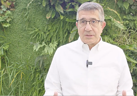 Patxi López, durante su intervención de este domingo.