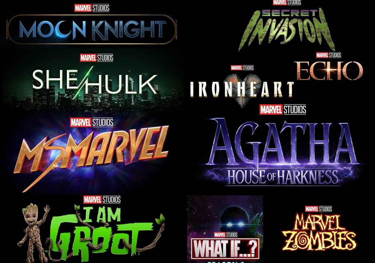 Una decena de las series que llevan el sello de Marvel en la plataforma televisiva Disney+.